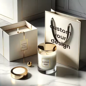 Bougie en verre Rose : Cire végétale, parfum bio, combustion propre pour une ambiance romantique à la maison. Cadeaux de luxe pour les autres. - Product Image 5