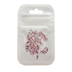 Paso Sico Pink Mini kristal kupu-kupu 3D seni kuku perhiasan ramah lingkungan kaca berlian imitasi Multi bentuk datar belakang untuk pakaian - Product Image 5