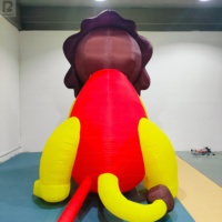 León Inflable Gigante para Publicidad, Modelo de León Inflable de Dibujos Animados, León Inflable