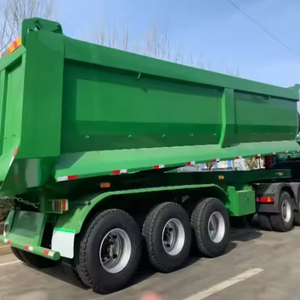 Precio de fábrica Camión volquete de servicio pesado en forma de U de 80 toneladas y 3 ejes para transporte de piedra/arena - Product Image 3