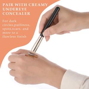 BEAUTY PLANET Private Label Pinceaux <span class=keywords><strong>à</strong></span> manche en bois pour le maquillage <span class=keywords><strong>Tête</strong></span> plate Pinceau de maquillage unique Pinceau correcteur liquide <span class=keywords><strong>Pro</strong></span> <span class=keywords><strong>à</strong></span> dessus plat - Product Image 6