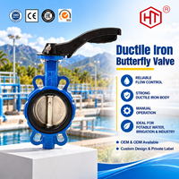 Vanne papillon manuelle en fonte ductile pour l'irrigation de l'eau potable et le contrôle du débit industriel – Nouvelle vanne papillon