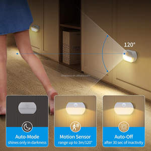 <span class=keywords><strong>2</strong></span>パックコードレス電池式モーションセンサーライトスティックどこでも壁ライトライト階段廊下浴室寝室ワードローブ - Product Image 6