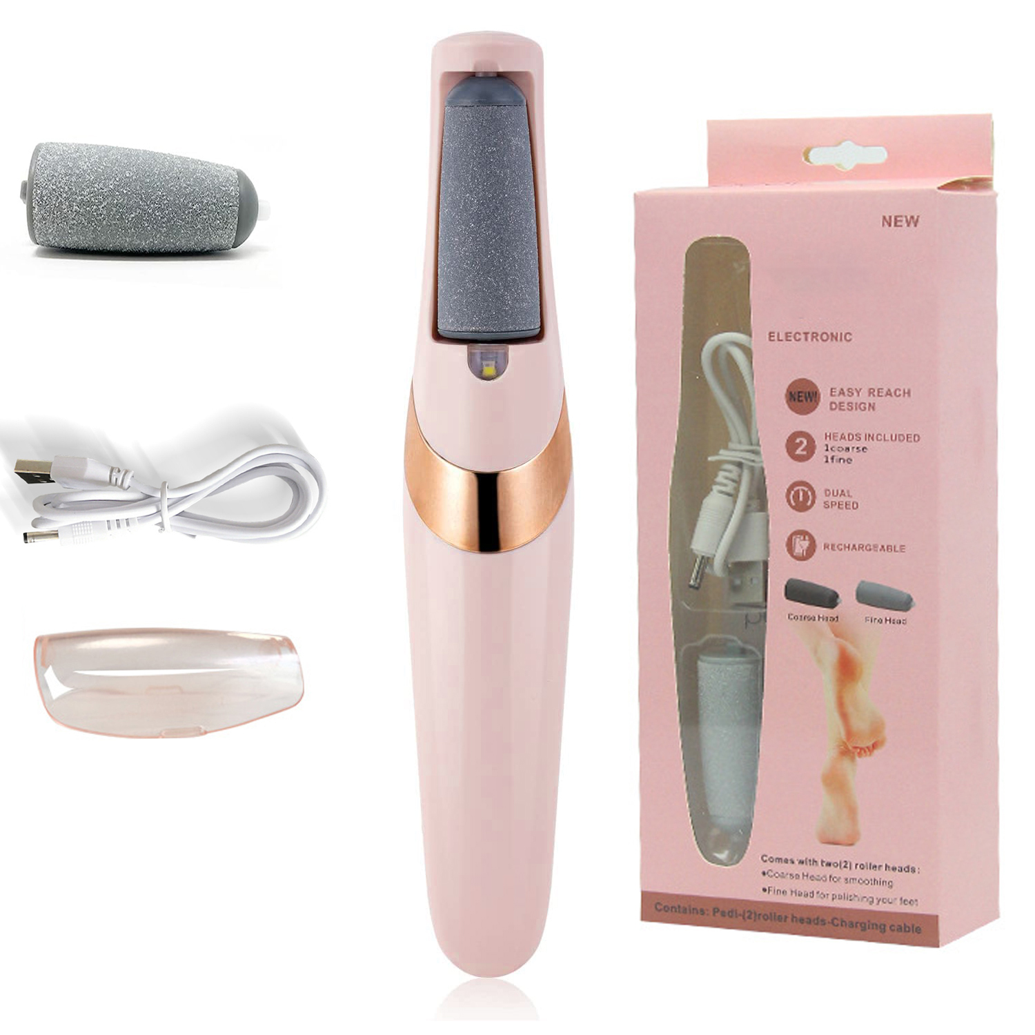 Raspador elétrico do arquivo do pé Removedor de calos Pés Ferramentas de pedicure Matte Foot Rasp Removal Dead Skin Remover Foot Care Tool