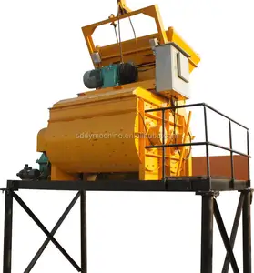 Misturador de cimento com sistema de bomba de grande volume e controle plc, misturador de concreto JS750