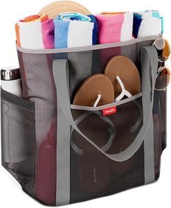 Échantillon gratuit Best Seller Grand sac de plage à bandoulière pour femmes Sac à main de plage en silicone imperméable pour le camping en plein air Voyage d'été - Product Image 5