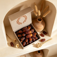 Boîte rigide en forme de coquille, matériaux durables, boîtes à dattes Medjool pour emballages cadeaux artisanaux haut de gamme