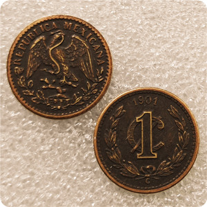 Monete Commemorative in Stile Antico da 1 <span class=keywords><strong>Centavo</strong></span> del Messico 1899-1905 - Product Image 3