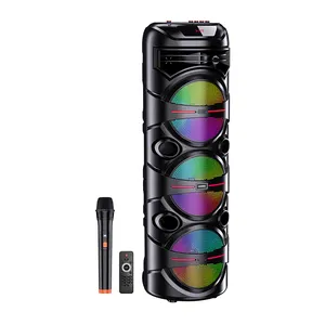 KAKUSIGA 최신 뜨거운 판매 듀얼 8 인치 무선 사운드 시스템 BT 파티 용 빅 파워 야외 오디오 스피커
