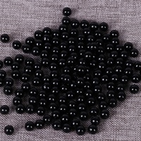 Perles Rondes d'Imitation en Plastique ABS Noires en Vrac pour Fabrication de Bracelets, Bijoux et Sacs