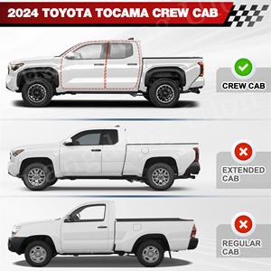 Panier de toit robuste 4x4 pour pick-up, porte-bagages compatible Toyota Tacoma 2024-2025 Crew <span class=keywords><strong>Cab</strong></span> (avec porte) - Product Image 4