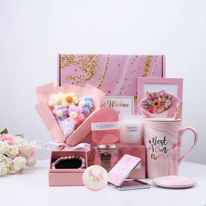 Nuevo Set de Regalo Rosa Exquisito, Taza y Vela Aromática, Popular para el Día de San Valentín, Día de la Madre, Acción de Gracias y Año Nuevo - Product Image 2