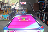 Table de hockey sur air de luxe à monnayeur pour salle d'arcade, machine de divertissement pour 2 joueurs, 220 V