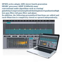 Paulkitson DP48X Processeur Audio Numérique Professionnel 4/8 FIR DEQ Taux d'Échantillonnage 192KHZ Équipement Audio DSP Matériau Métallique