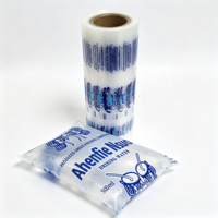 Sachets d'eau pour l'Afrique, sachets d'eau plats imprimés, rouleaux de film pour sachets d'eau jetables pour eau pure