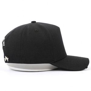 Best Selling Products 5 Panel Adult Men Structured 100 % Cotton Black Distressed 3D Embroidered Baseball <b>Hat</b> - Product Image 5