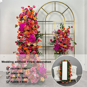 Nuovo arrivo fiore artificiale decorazione matrimonio ghirlanda di fiori sfondo fiori decorativi ghirlanda e piante - Product Image 3
