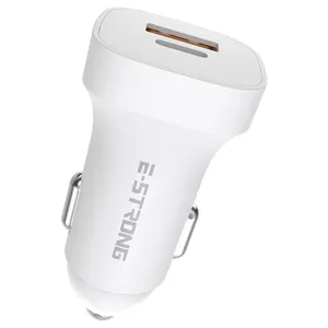 Factory Power Delivery Quick Charging Car Charger 18W Mini Dual Port Usb Mobile Phone Charger