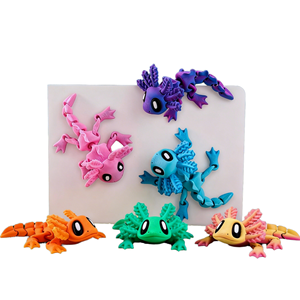 Vashine Jouets géants en PLA imprimés en 3D, <span class=keywords><strong>Salamandre</strong></span> colorée, amusante et créative, figurine d'action, aimant de réfrigérateur, souvenir du zoo, animaux originaux - Product Image 1