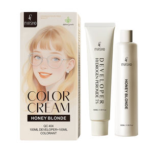 ครีมเปลี่ยนสีผมแบบกึ่งถาวร สีบลอนด์น้ำผึ้ง ช่วยให้ผมดูสว่างขึ้น ติดทนนาน ปราศจากแอมโมเนีย ผสมสมุนไพร ชุดย้อมผมปิดผมขาวสำหรับผู้หญิง - Product Image 2
