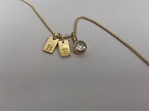 Vente en gros de breloques et pendentifs en acier inoxydable avec 26 lettres initiales, accessoires, symbole porte-bonheur, collier, cadeau d'anniversaire - Product Image 5