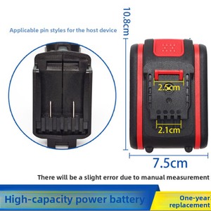 <span class=keywords><strong>Batteria</strong></span> al Litio 18650 per <span class=keywords><strong>Utensili</strong></span> Elettrici <span class=keywords><strong>WORX</strong></span> 21V Senza Fili, Alta Capacità e Lunga Durata, 5/10/15 Celle - Product Image 4