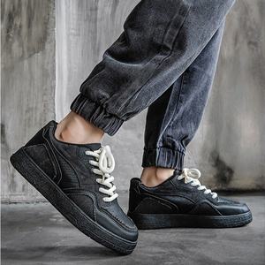 Zapatillas Deportivas de Piel para Hombre, Estilo Caminata al Aire Libre, Precio Favorable, Nuevas Zapatillas Deportivas de Moda con Cordones Transpirables - Product Image 6