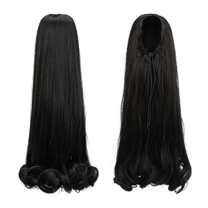 Estensione <span class=keywords><strong>per</strong></span> Capelli a <span class=keywords><strong>Coda</strong></span> <span class=keywords><strong>di</strong></span> <span class=keywords><strong>Cavallo</strong></span> con Cordino in Fibra Sintetica Kanekalon Futura Resistente al Calore <span class=keywords><strong>per</strong></span> Donne <span class=keywords><strong>di</strong></span> Colore - Product Image 3