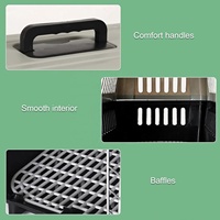Cages pour animaux de compagnie modernes - Niche pour chien portable pour intérieur/extérieur et utilisation en voiture avec trous de ventilation, séparateurs et cadre en acier inoxydable (Marron 2500g Tout compris)