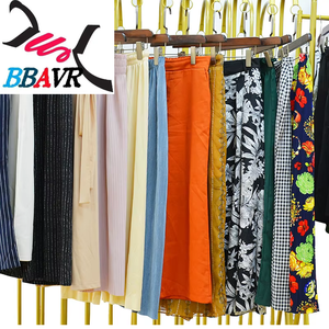 Pantalones Anchos de Verano Gracer, Ropa Usada de Segunda Mano, Poliéster/Algodón - Product Image 4