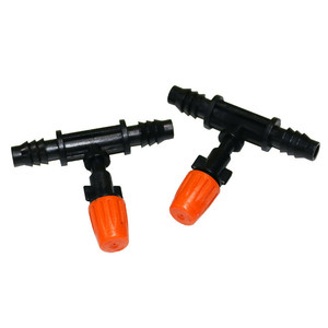 Giardino irrigazione Sprinkler + 3/8 "Tee giunti arancione serra nebbia irrigazione ugelli spruzzatore sistema
