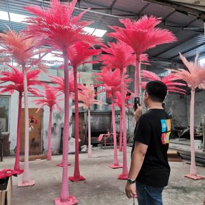 L887 palmera realista al aire libre árbol <span class=keywords><strong>de</strong></span> coco planta Artificial Rosa blanco negro árbol Artificial para <span class=keywords><strong>piscina</strong></span> al aire libre decoración <span class=keywords><strong>de</strong></span> playa - Product Image 5