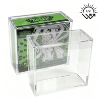 Boîte de protection en acrylique haute transparence avec protection UV pour collection TCG, boîte d'entraînement Elite, vitrine en acrylique avec couvercle magnétique