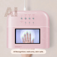 Lámpara de Uñas Profesional con Sensor Inteligente IA, LED UV 365nm, Secador de Gel Portátil, Amigable con la Piel, Curado Rápido 120s, para Manicura y Pedicura en Salón