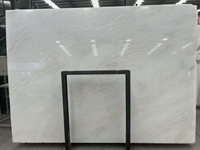 Dalles et Plaques de Marbre Blanc Rhino Bianco Nambia Poli Transparent de Luxe Moderne pour Murs et Sols, Décoration Intérieure Royal White