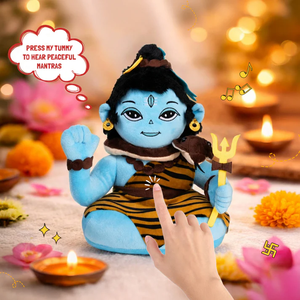 Figura de Peluche Suave de Shiva de 28 cm para Cantar Mantras, Juguete Educativo Espiritual con Sonido del Dios Hindú Devocional para Niños - Product Image 6