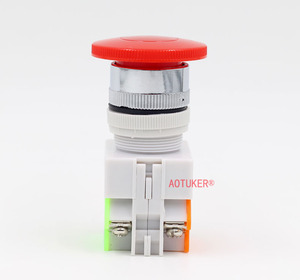 Bouton-poussoir d'arrêt d'urgence momentané LAY37-11M, tête champignon, retour par ressort, NO+NC - Product Image 2