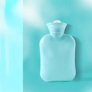 Fabrika 500ml/1000ml PVC el ısıtıcı sıcak su şişesi isınma çantası kapaklı