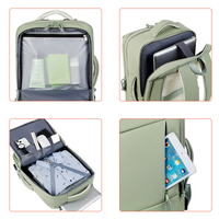 Tas Ransel Laptop Kapasitas Besar Usb Pria Jinjing Bisnis Tahan Air Ritsleting Penutup Tas Ransel Perjalanan