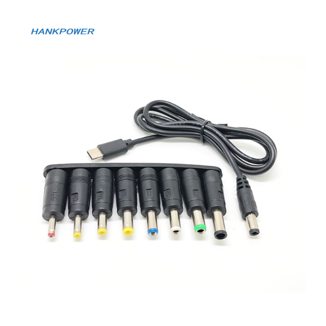 PD Power Cable USB Type C Male to DC 5.5*2.1mm Male PD Charger Cable With 8 Sets DC Adapter 36W/45W/65W/90W/100W