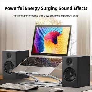 Altavoces <span class=keywords><strong>de</strong></span> <span class=keywords><strong>Estudio</strong></span> Activos 2.0 <span class=keywords><strong>de</strong></span> Madera para Computadora, Sistema <span class=keywords><strong>de</strong></span> Cine en Casa con Crossover <span class=keywords><strong>de</strong></span> Audio Bidireccional V5.3, Woofer y Tweeter <span class=keywords><strong>de</strong></span> 50W - Product Image 2