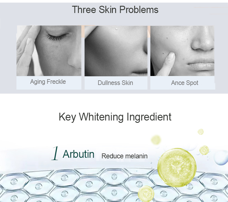 BAWEI En Stock Collagène Visage Sérum Anti-Âge Alpha Arbutine Blanchiment Sérum Ampoule Blanchissant Pour Foncé Peau Noire