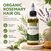 Huile de Romarin Bio Pure à 100% en Gros (Gallon) avec Graines de Fenugrec et Menthe pour la Réparation du Cuir Chevelu et des Cheveux
