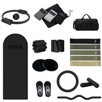 Fabrikpreis Individuelles Logo Silikon-Hantel Power Ring Yoga-Matte Heimfitness-Set Yoga-Pilates-Zubehör Pilates-Kit