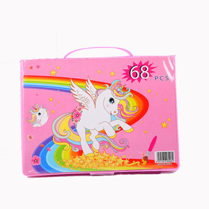 Set di pennelli per bambini 68 pezzi <span class=keywords><strong>pastelli</strong></span> ad acquerello <span class=keywords><strong>con</strong></span> matita colorata da disegno a matita regalo di festa - Product Image 4
