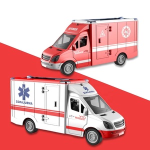 EPT Offre Spéciale enfant 1:16 <span class=keywords><strong>jouet</strong></span> à friction inertielle <span class=keywords><strong>Ambulance</strong></span> son <span class=keywords><strong>ambulance</strong></span> médicale véhicule de sauvetage jouets - Product Image 3