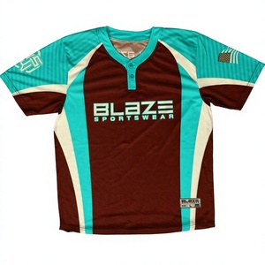 Fabricante de camisetas de béisbol formales personalizadas para hombre, con estampado de letras serigrafiadas, costuras transpirables, uniformes para adultos y jóvenes. - Product Image 1