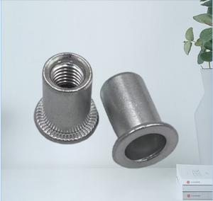 Mở loại nhôm Đầu phẳng có khía chèn đinh tán hạt 3/8 "<span class=keywords><strong>1</strong></span>/<span class=keywords><strong>4</strong></span>" hình trụ đầu phẳng Vòng Trần cơ thể đinh tán hạt M5 M6 - Product Image 1