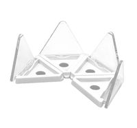 Palette d'ombres à paupières magnétiques multicouches multicolores, boîte triangulaire pliable en plastique ABS, logo personnalisé, impression UV sur écran