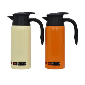 Portable 12V/24V Cordless Electric <strong>Kettle</strong> 0.8L Stainless Steel Keep Warm Temperature Control Cigarette Lighter <strong>Plug</strong> for Car Use - Product Image 2